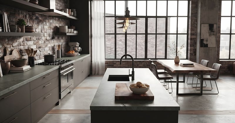 Comment créer une cuisine ouverte style industriel dans un loft